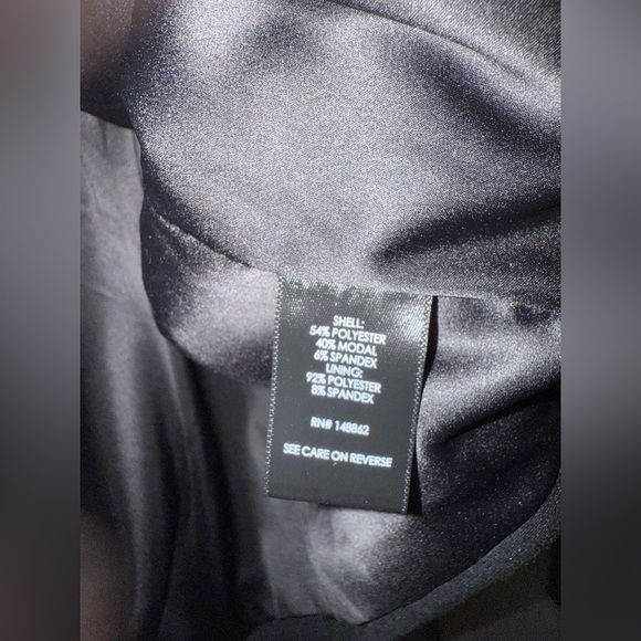 Torrid Jacket Black Blazer soft ruched 3/4 sleeve Womens Size 3 - Picture 9 of 9